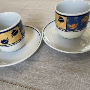 Tognana Italy expresso demitasse cup/sauce - set of 2 NEW